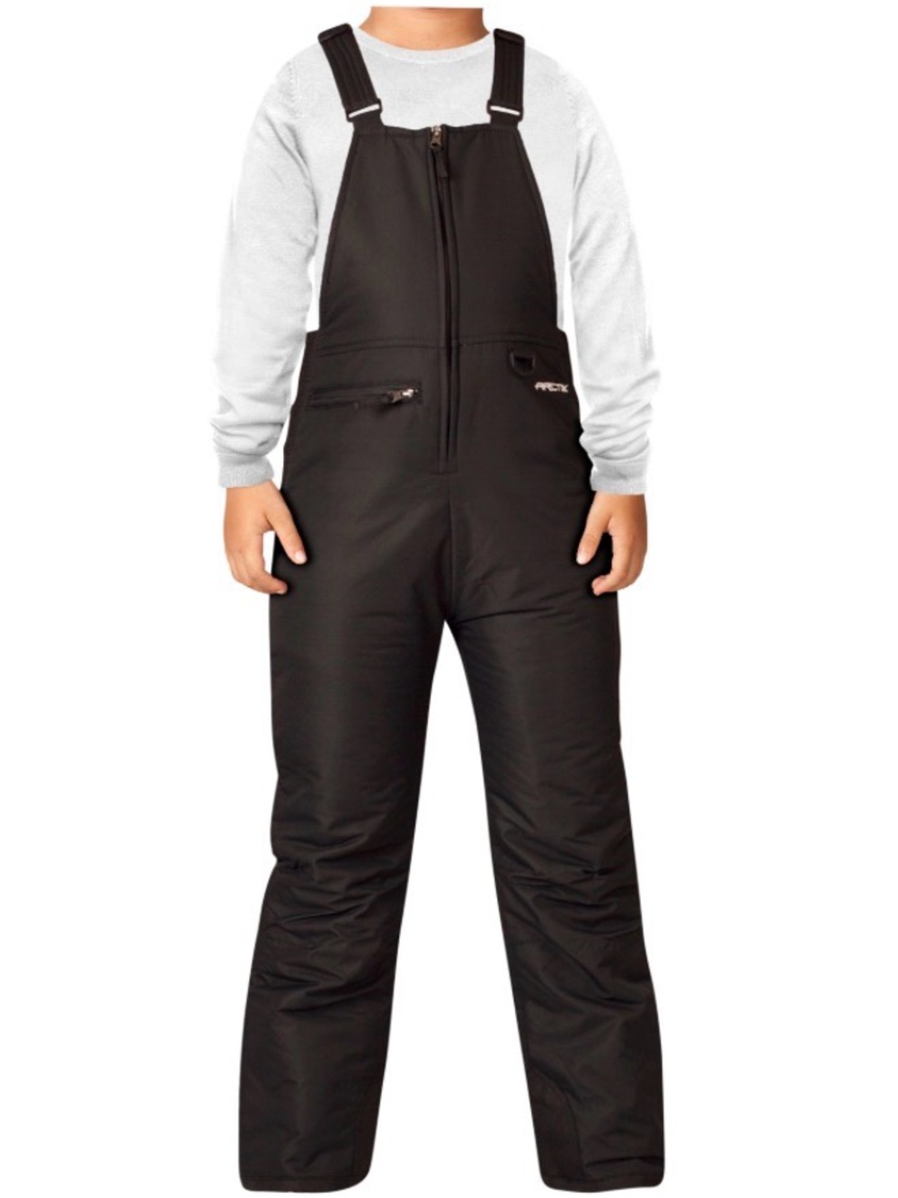 Arctix Youth Black Insulated Snow Bib Overalls - XL